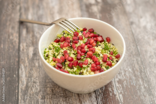 Pomegranate cauliflower couscous