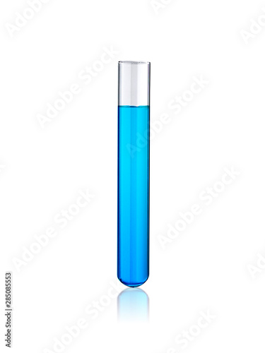 Obraz na plátně Laboratory test-tube isolated on white