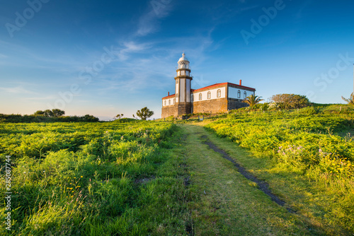 old lighthouse on the island of Ons photo