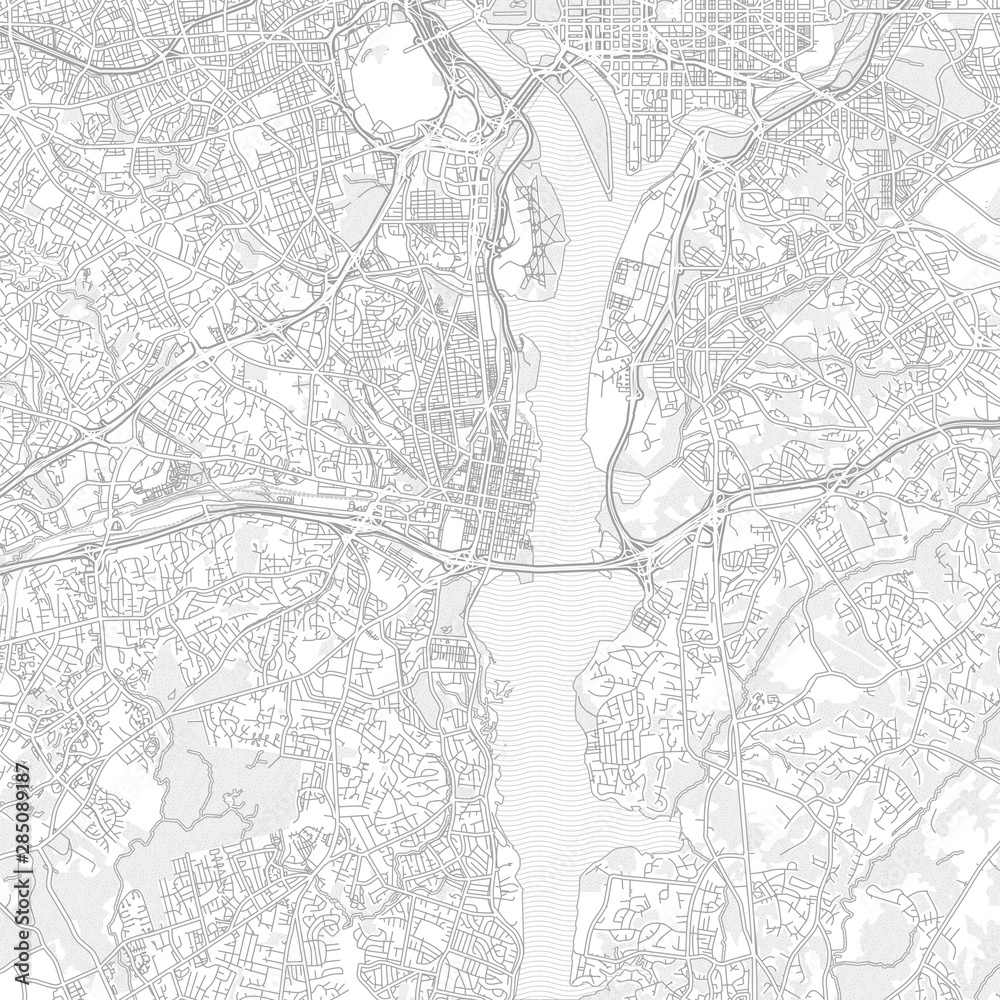 Fototapeta premium Alexandria, Virginia, USA, bright outlined vector map