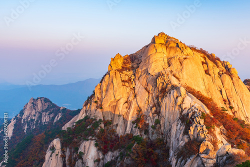 Autumn of Bukhansan Mountain in Seoul,South Korea