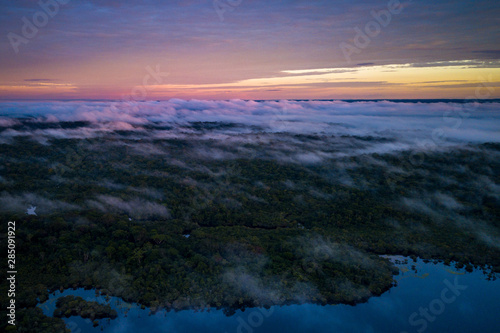 Sunrise on Trombeta's River - amazônia, Brazil