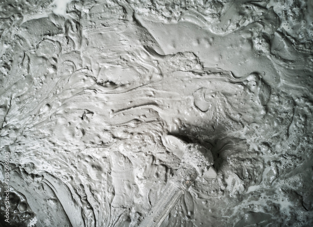 Fototapeta premium Cement and concrete are mixed in between to prepare to go to wall wall building