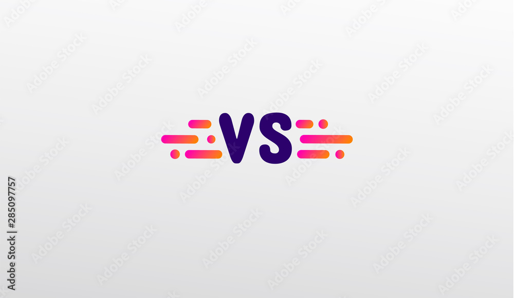 Versus screen design. Battle headline template. Fllat modern design. Vector illustration. Versus screen design. Battle headline template. Fllat modern design. Vector illustration.