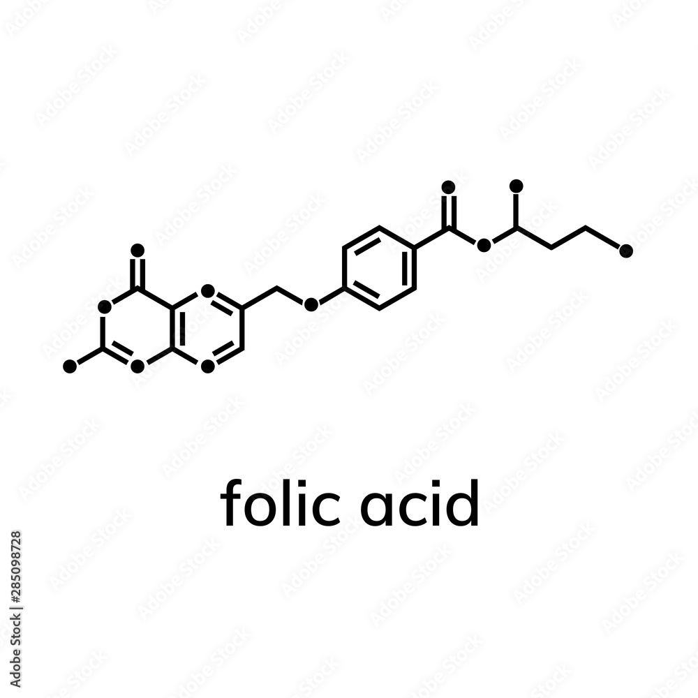 Folic acid or vitamin b9 chemical formula Folic acid or vitamin b9 chemical formula