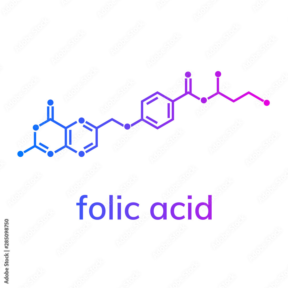 Folic acid or vitamin b9 chemical formula Folic acid or vitamin b9 chemical formula