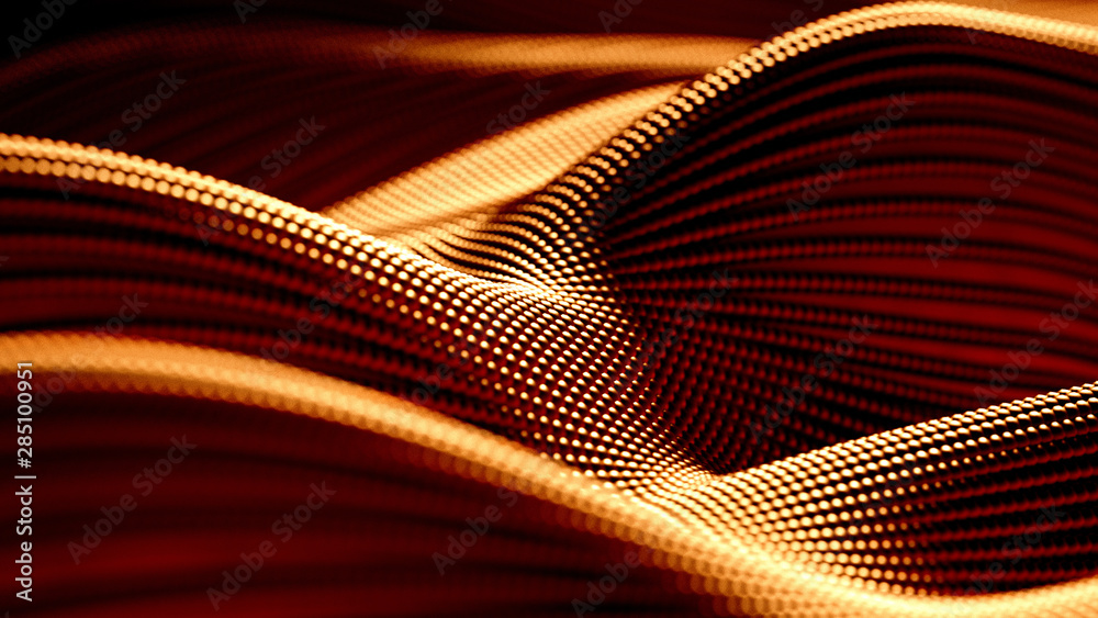 Luxury drapery particle wave background. 3d illustration, 3d rendering. Luxury drapery particle wave background. 3d illustration, 3d rendering.