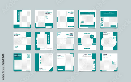 Modern promotion square web banner for social media post template. Elegant sale and discount promo backgrounds fo digital marketing