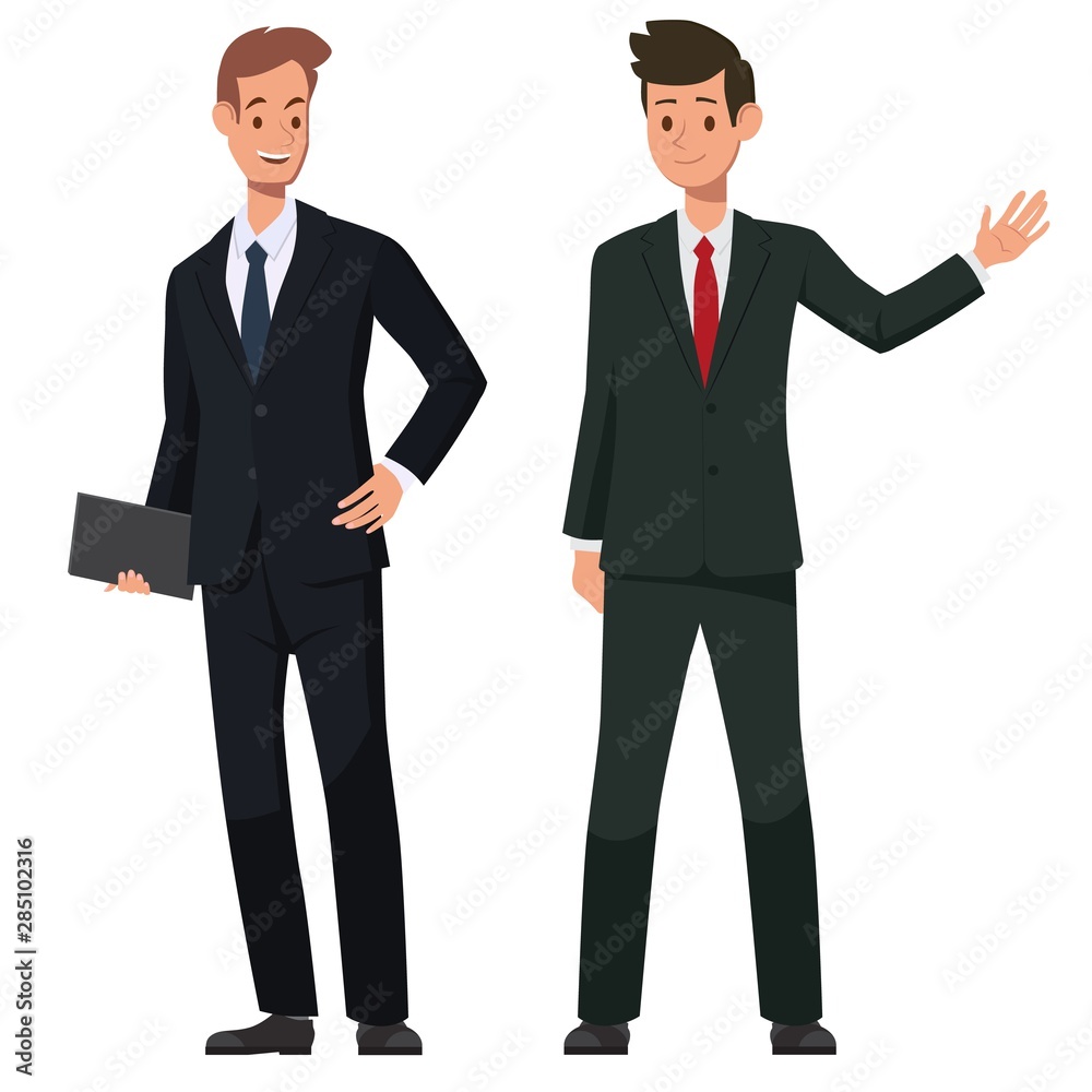 Set for drawing a businessman in various poses. Set for drawing a businessman in various poses.