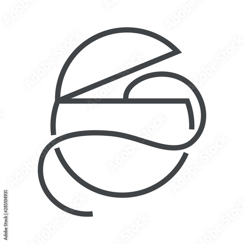 Line icon dental floss