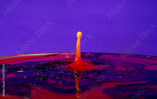 Colorful paint splash stock photo, abstract background, color of life
