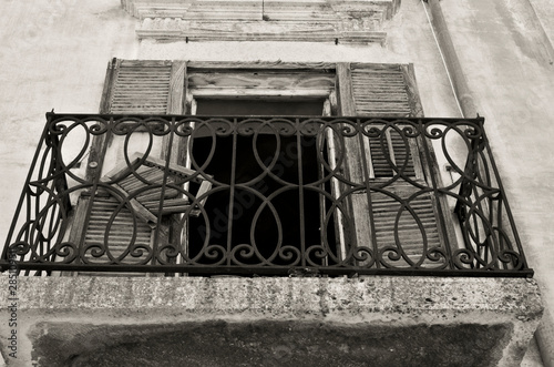 Streets and facades of a smalll italian town, Apricena, Foggia, Itly photo