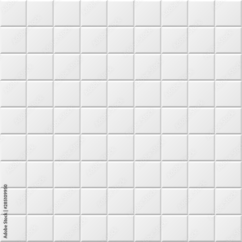 White horizontal background with tiles. Vector seamless pattern. White horizontal background with tiles. Vector seamless pattern.