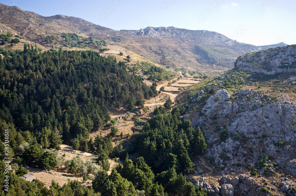 View from Palio Pyli mountain, Kos, Greece
