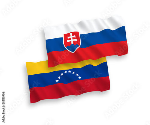 Free Download Flags of Venezuela and Slovakia on a white background - GFXLoad