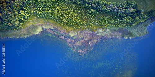 Fototapeta Naklejka Na Ścianę i Meble -  Aerial landscape from the drone - coastline