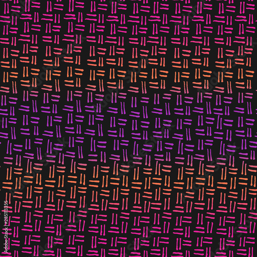 Abstract background of dashes. Abstract wallpaper. Pink with orange abstract background. Paper art style. Trendy for print design Graphic modern pattern. Seamless fabric texture.