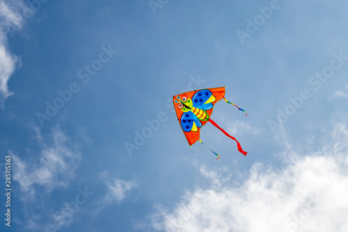 kite against the blue sky Bulgaria Varna 18 08 2019