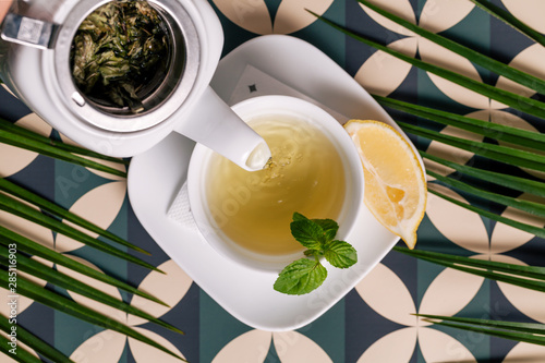 Warm chamomile tea for cold nights