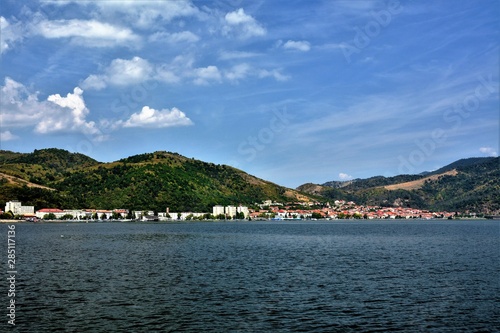 the Danube river in Orsova city