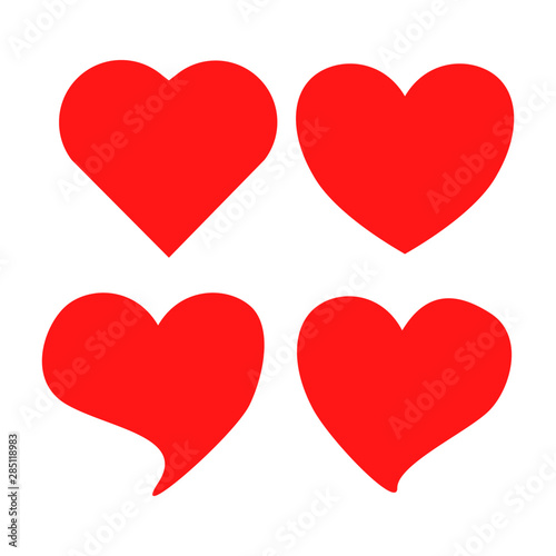 Heart ,Love icons collection, vector design illustration