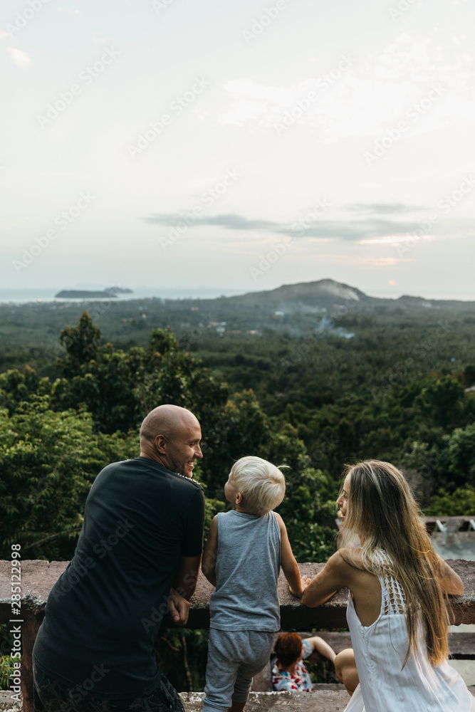 Family vacation in the tropics