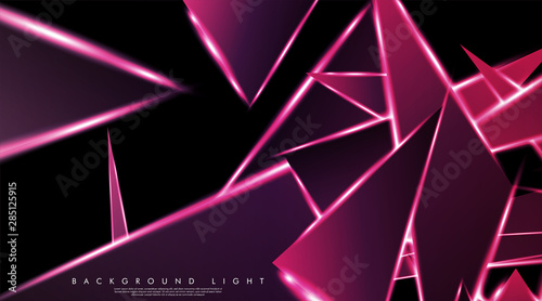 Modern technology design with a backdrop of luminous triangles. Vector illustration that is suitable for your design background