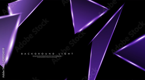 Modern technology design with a backdrop of luminous triangles. Vector illustration that is suitable for your design background