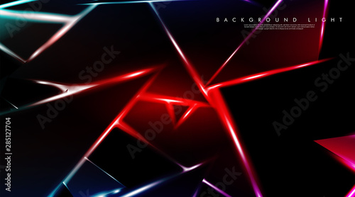 Modern technology design with a backdrop of luminous triangles. Vector illustration that is suitable for your design background