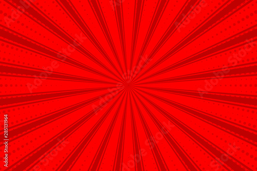 Original colorful comic background in red colors