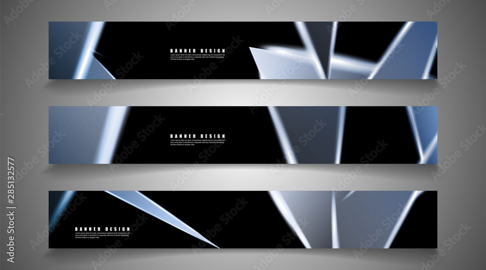 Minimal banner design. Triangular shape vector design background. print templates for ad background