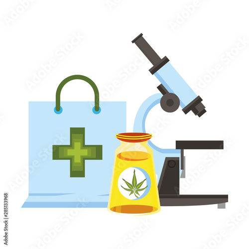 cannabis martihuana sativa hemp cartoon