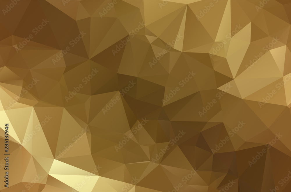 Gold Low poly crystal background. Polygon design pattern. Golden Low poly vector illustration, low polygon background. Gold Low poly crystal background. Polygon design pattern. Golden Low poly vector illustration, low polygon background.