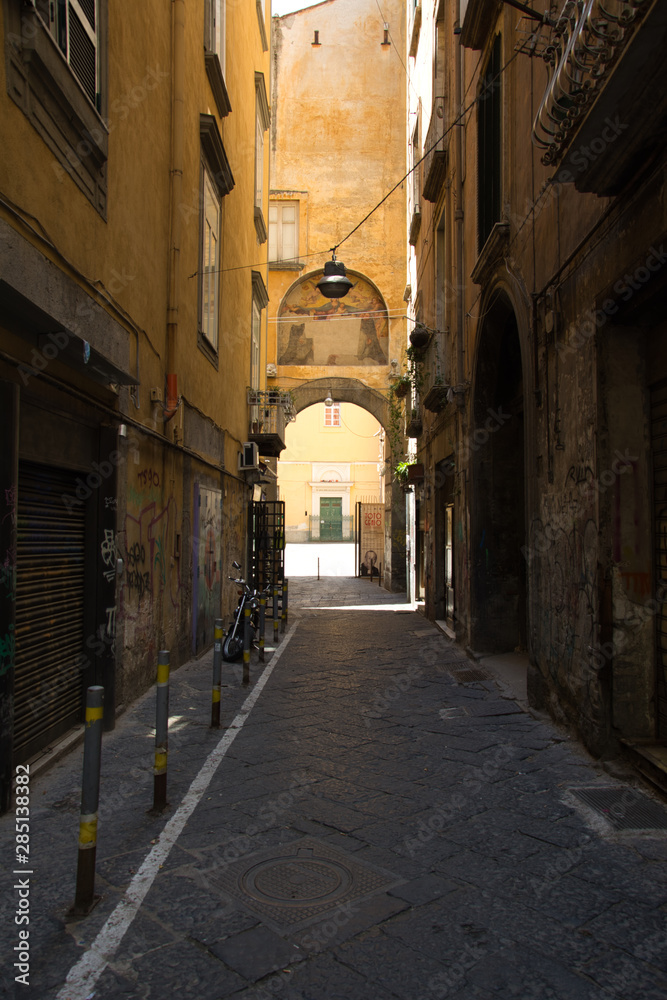 Alley in Naples. Italy.