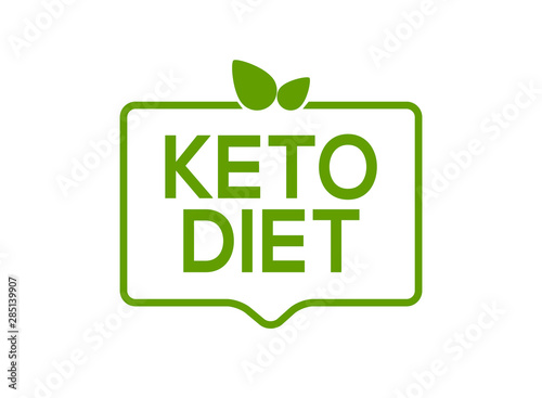Keto icon badge logo. Ketogenic vector diet stamp isolated health symbol backgrund