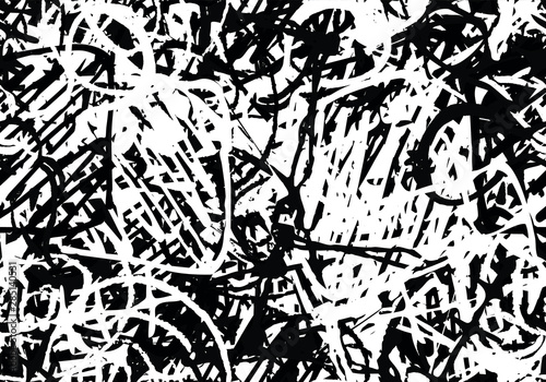 Grunge abstract black and white. Features a monochrome seamless texture