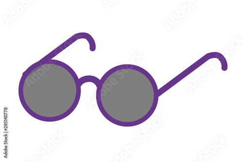 Isolated glasses design vector illustration