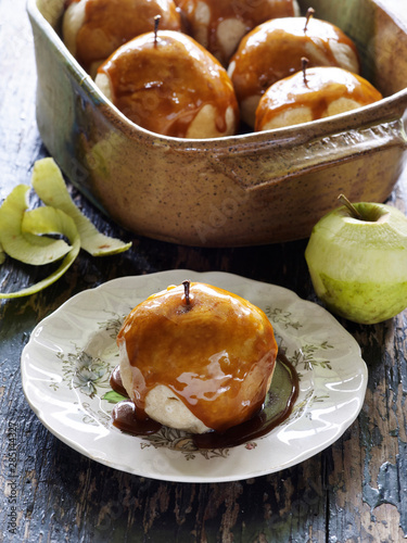 Close up of caramel apples