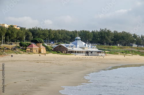 Beach of Mossel Bay in South Africa.