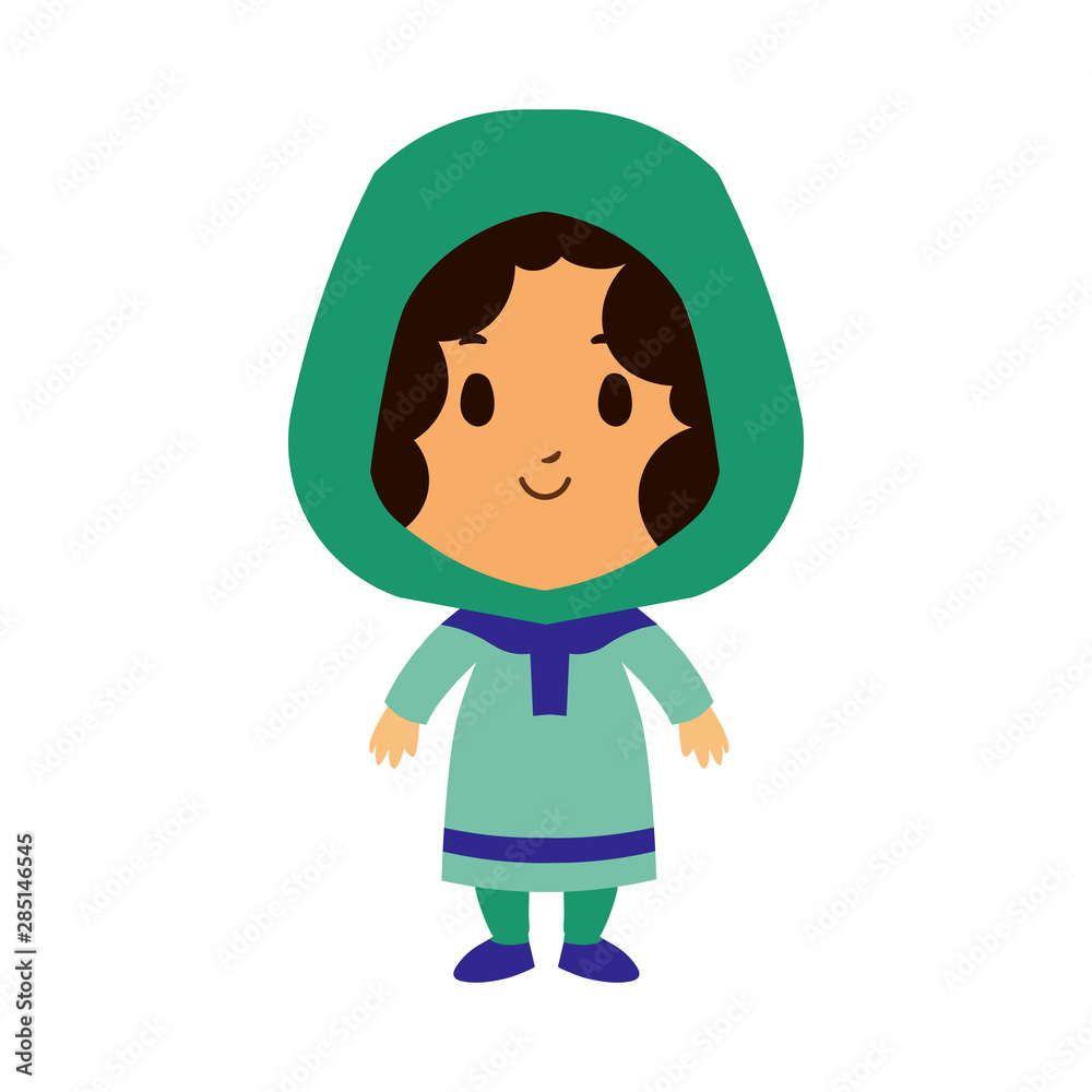 Cartoon Kid Character Isolated On White Background Cartoon Kid Character Isolated On White Background