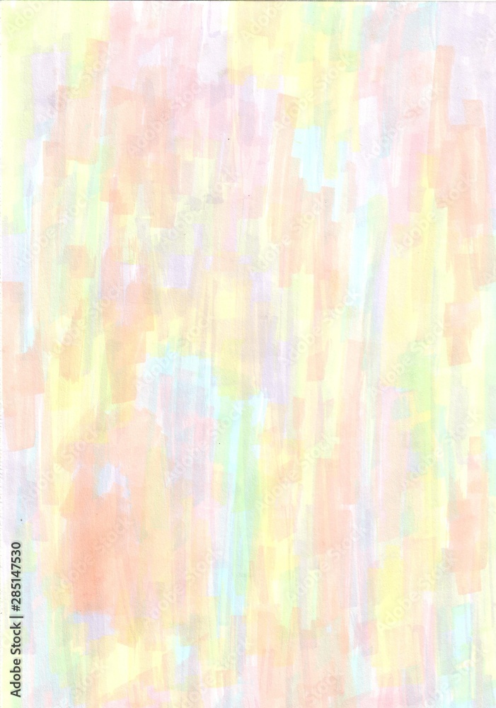 white yellow pink orange light blue background and texture  with lines drawn by markers