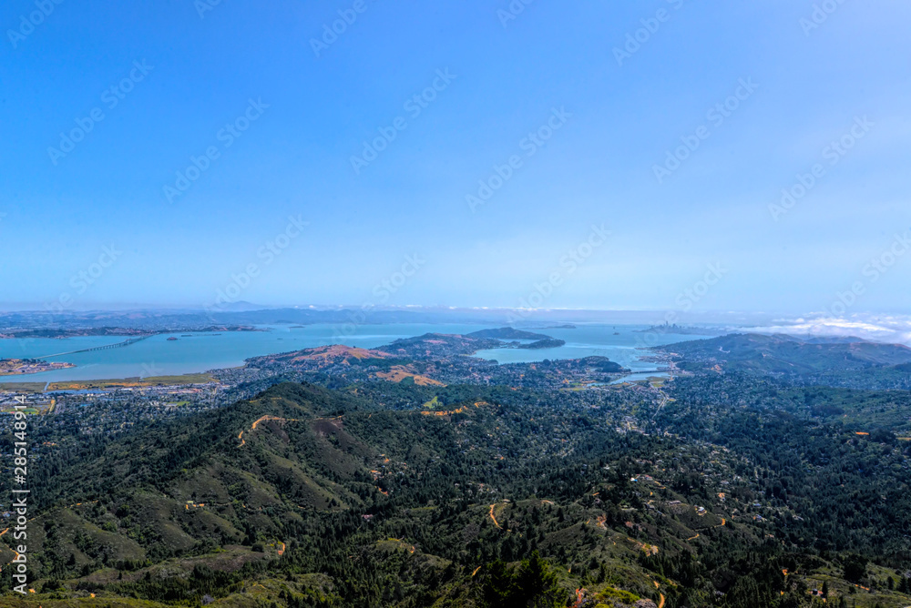 Mount Tam looking towards San Francisco Bay Area Mount Tam looking towards San Francisco Bay Area