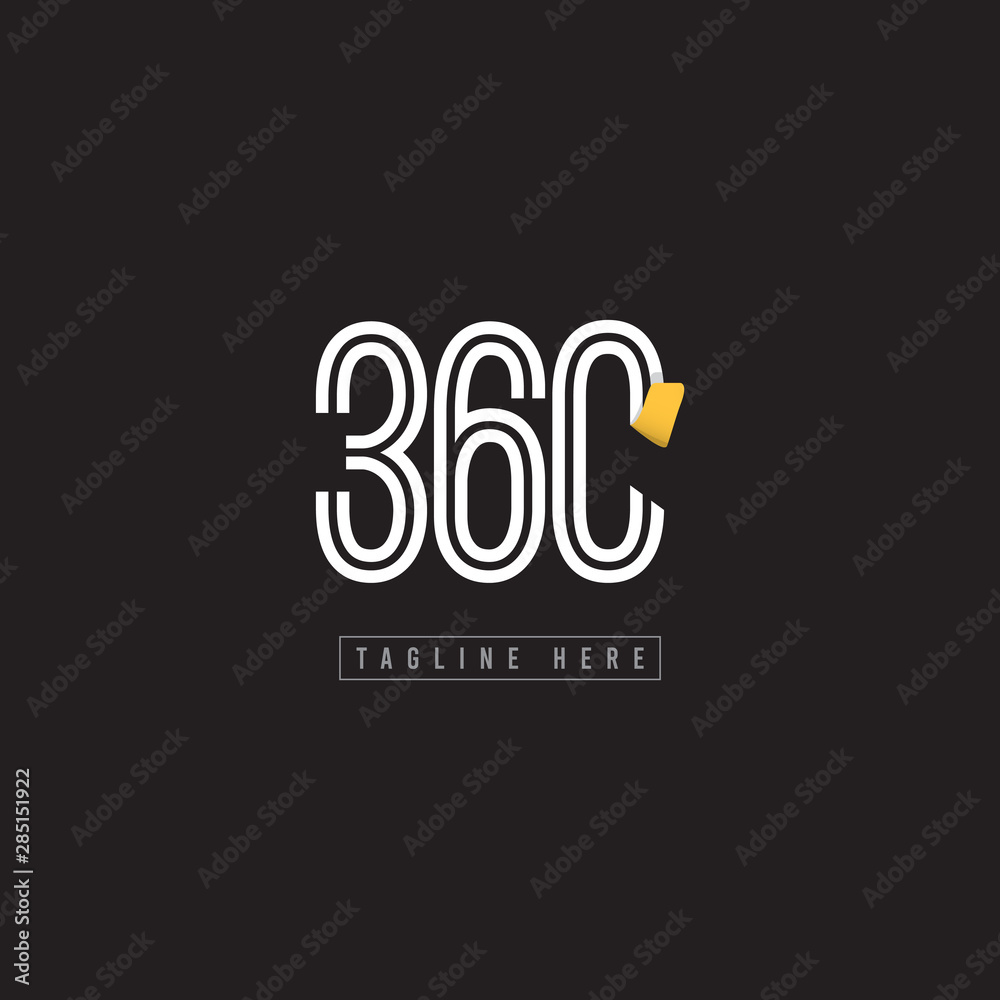 360 Logo Vector Template Design Illustration 360 Logo Vector Template Design Illustration