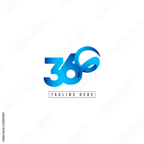 360 Logo Vector Template Design Illustration