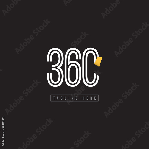 360 Logo Vector Template Design Illustration
