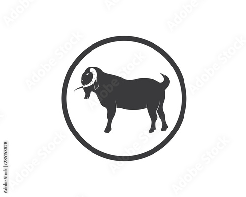 Goat Logo Template vector illustrtion