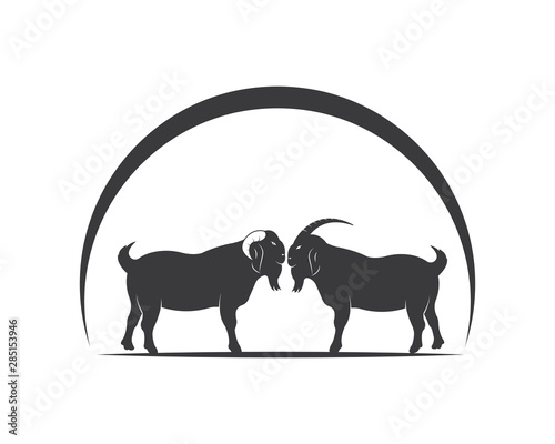 Goat Logo Template vector illustrtion