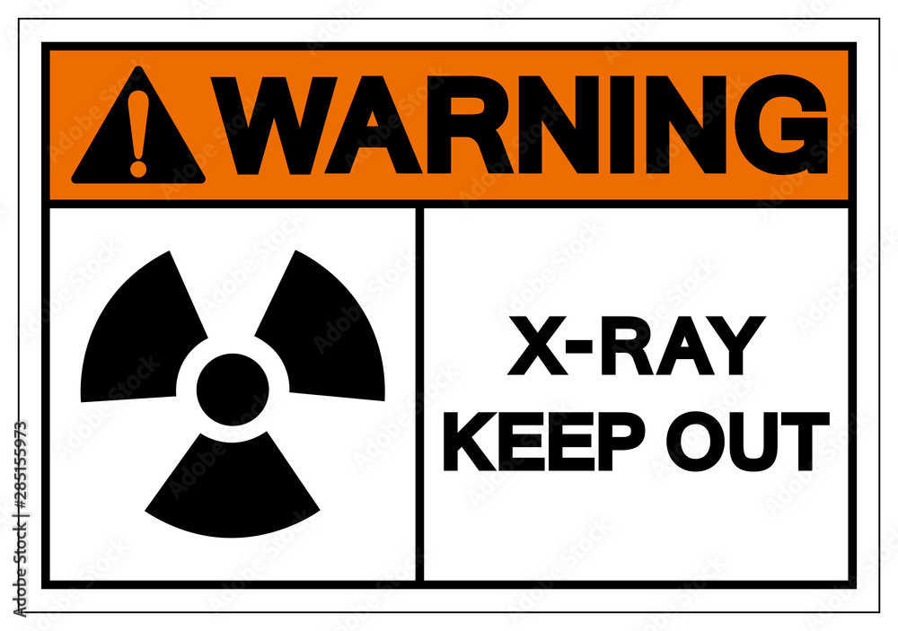 Warning X-Ray Keep Out Symbol Sign, Vector Illustration, Isolate On White Background Label. EPS10 Warning X-Ray Keep Out Symbol Sign, Vector Illustration, Isolate On White Background Label. EPS10
