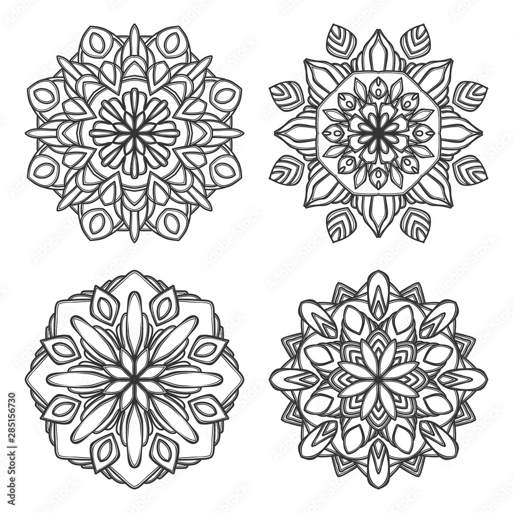 mandala flower illustration vector design mandala flower illustration vector design