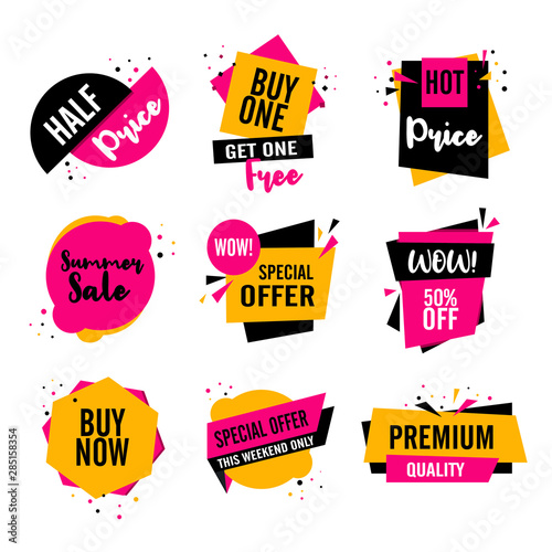 set of sale labels